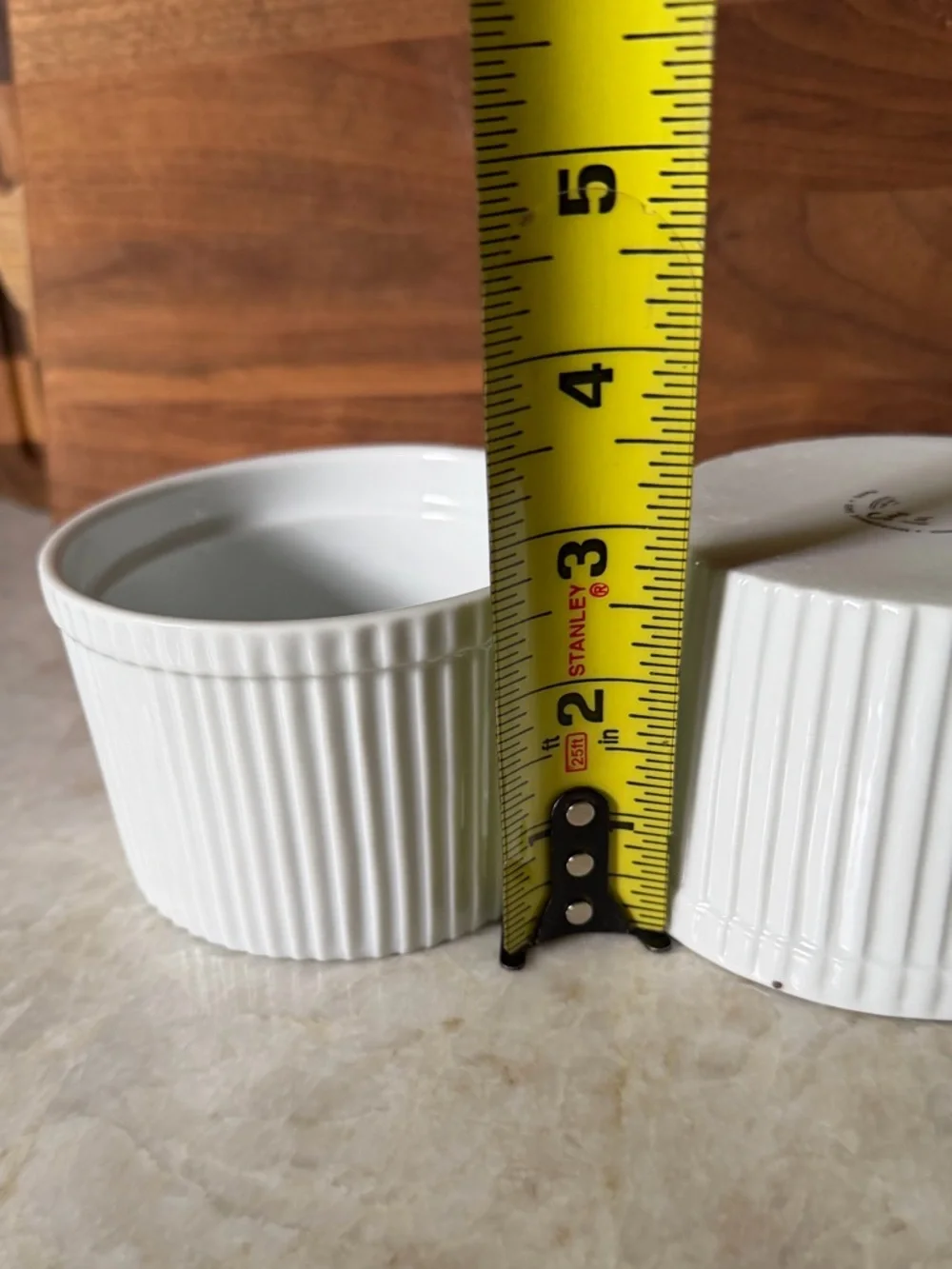 Sur La table white large ramekins set of two 10 oz